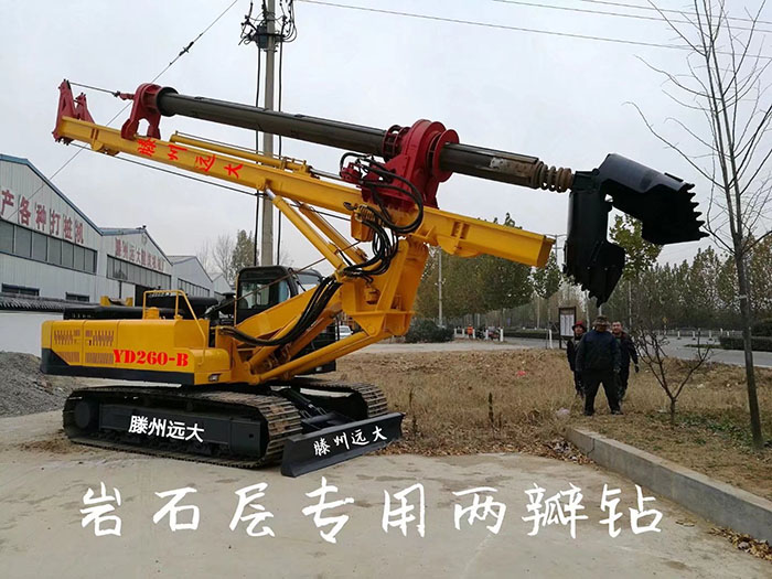 岩石层专用小优视频永久免费观看，钻头为两瓣钻，打桩深度30米，支持定做